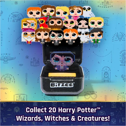 Miniatura 5 de Mundo Mágico de Harry Potter, juguete interactivo Bitzee con 20 personajes dentro, reacciona al tacto, juguetes digitales para niños, regalos