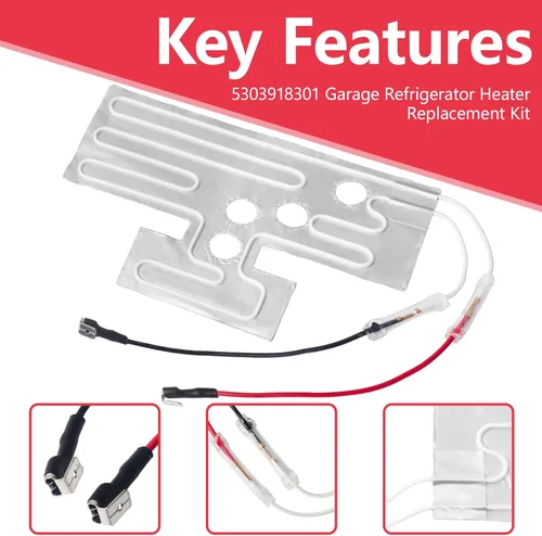 Miniatura 5 de 5303918301 Kit de calentador de garaje para refrigerador Frigidaire Kenmore, reemplaza PS900213 AP3722172 AH900213 Juego de calentador de garaje
