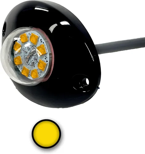 Kit estroboscópico LED de perfil bajo de alta intensidad de 24 W, luz de advertencia de emergencia para camiones y automóviles, universal, 1 paquete
