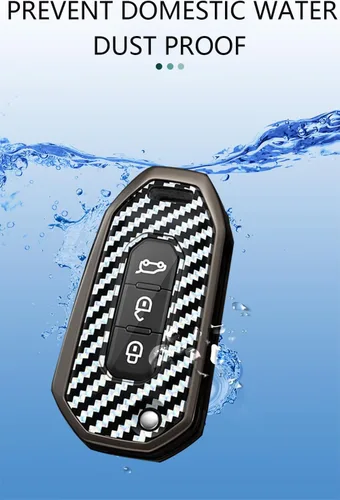 Miniatura 6 de ontto Funda plegable para llave de automóvil compatible con Ford Territory 2020-2023 EV/Accesorios de titanio, protector de llave antiarañazos
