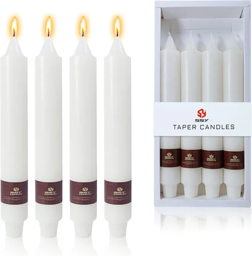 Miniatura 38 de Candelabros cortos de 5 pulgadas con velas cónicas verde oscuro, 4 piezas para cena, hogar, boda, fiesta, decoración