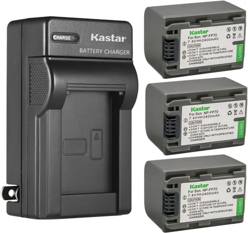Miniatura 6 de Kastar Cargador de batería de pared de CA NP-FP70 / FP71 para Sony DCR-HC94, DCR-HC96, DCR-SR30, DCR-SR40, DCR-SR50, DCR-SR60, DCR-SR70, DCR-SR80