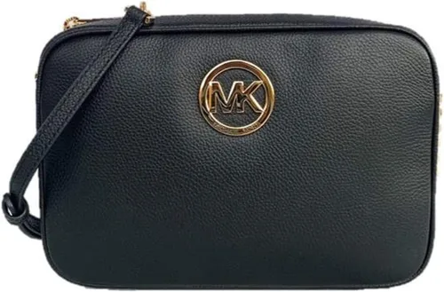 Miniatura 2 de Michael Kors Fulton Large EW Bandolera Cuero guijarro, Negro, Negro