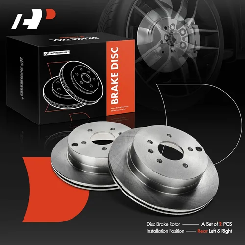 Miniatura 7 de A-Premium Rotores de freno de disco ventilados traseros de 13.58 pulgadas (13.583 in) compatibles con modelos seleccionados Chevy, Pontiac, Saturn