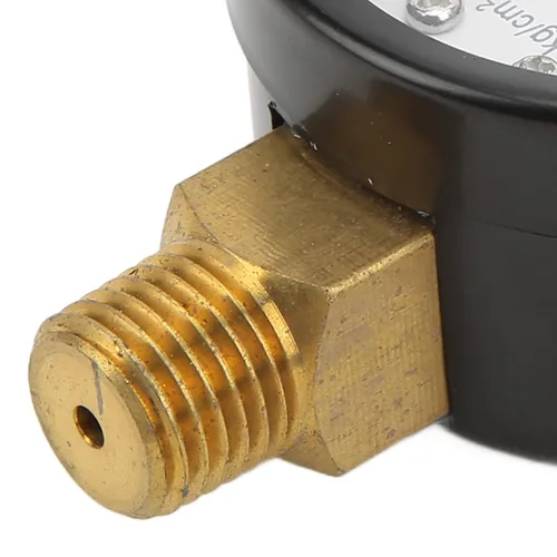 Miniatura 6 de Tissting Medidor de presión 1/4 pulgada NPT Rosca 0-200psi 0.0-30.9 lbs/cm² 1.969 in Diámetro Esfera Circular Top Mount Manómetro para Agua Aire
