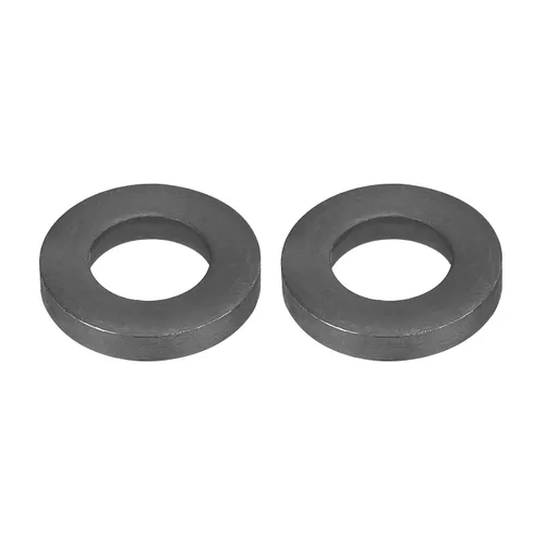 Miniatura 9 de Uxcell Arandela plana de acero al carbono para pernos M8, 10 piezas M8 x 16 x 1.5mm, aleación de acero negro oxidado de grado 8.8, sujetadores