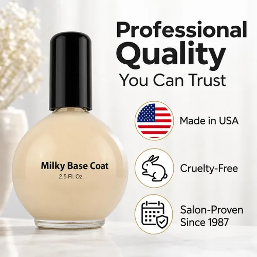 Miniatura 8 de PRONAIL - Capa base lechosa para esmalte de uñas, 2.5 onzas, fuerza profesional, larga duración, manicura y pedicura, fortalecedor de uñas