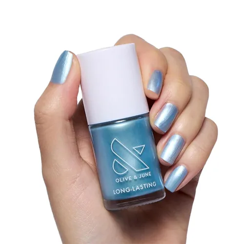 Miniatura 17 de Olive & June - Esmalte de uñas de larga duración, similar al gel, no necesita lámpara, dura hasta 10 días, brillo sin 15 ingredientes nocivos