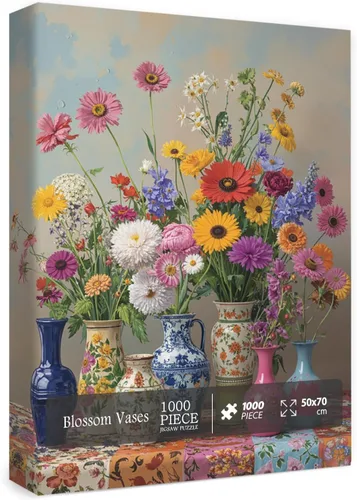 Rompecabezas de flores para adultos de 1000 piezas, rompecabezas floral de plantas vintage, colorido jardín, bonito girasol de primavera, flores