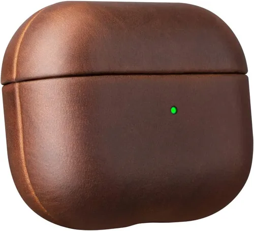 Funda de cuero para AirPods Pro, estilo vintage Patina Indiana-Jones, funda de cuero para AirPods Pro 1ª generación 2019, hecha a mano, marrón oscuro