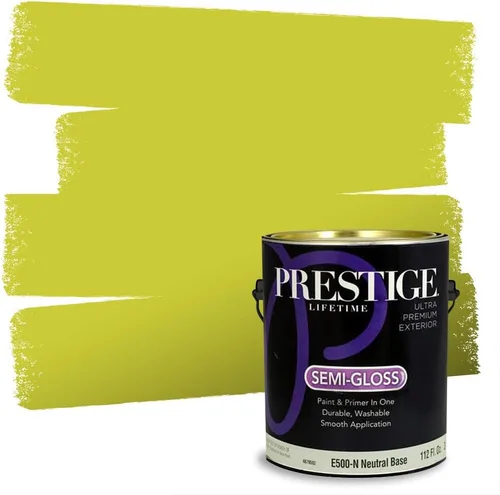 Miniatura 134 de PRESTIGE Paints Exterior Paint and Primer In One, 1-Gallon, Satin, Comparable Match of Benjamin Moore* Royal Linen* 931BM-PCM