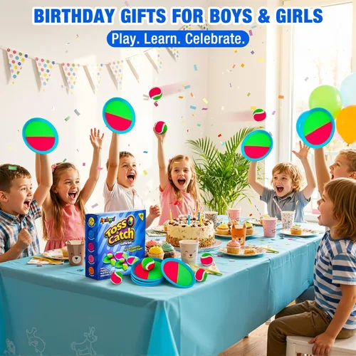 Miniatura 7 de Ayeboovi Juego de pelota para tirar y atrapar, juguetes al aire libre para niños, juegos de patio, juguetes de playa, juegos al aire libre