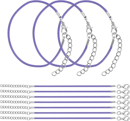 Miniatura 32 de MECCANIXITY 10 cordones de pulsera verde militar, pulsera de amistad ajustable de 9 pulgadas, cordón de poliéster encerado de 0.059 in con cierre