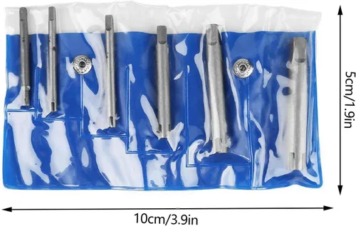 Miniatura 4 de Fafeicy Removedor de tornillos pelados, juego de extractor de grifos, removedor de grifos de cabeza rota de acero de alta velocidad, juego