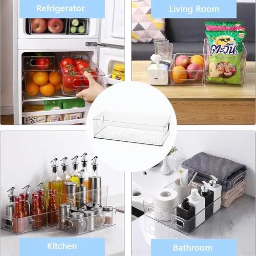 Miniatura 4 de Organizador de biberones, centro de almacenamiento de plástico para biberones y frascos de alimentos, organizador portátil de plástico para bebés