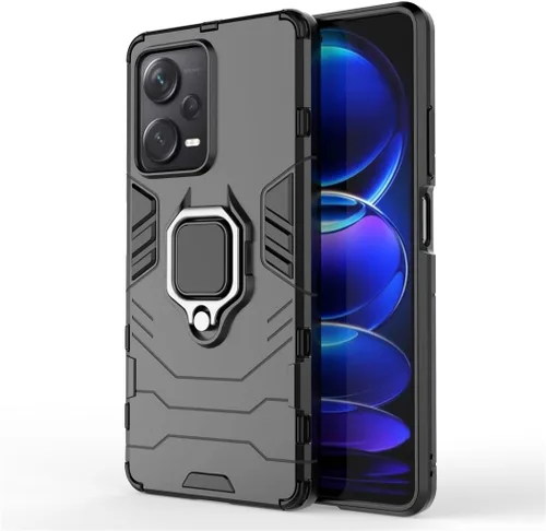 Miniatura 5 de Compatible con funda Xiaomi Mi Redmi Note 12 Pro Plus 5G, soporte de anillo de metal a prueba de golpes
