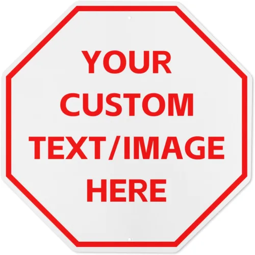 Miniatura 19 de Letreros personalizados para negocios al aire libre de metal con texto en inglés «Make Your Own 12X12» Letrero personalizado para jardines al aire