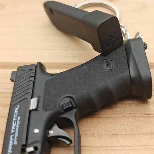 Miniatura 4 de Mini llavero de pistola, llavero con forma de pistola, llavero táctico pequeño regalo modelo de pistola, llaveros geniales para hombres