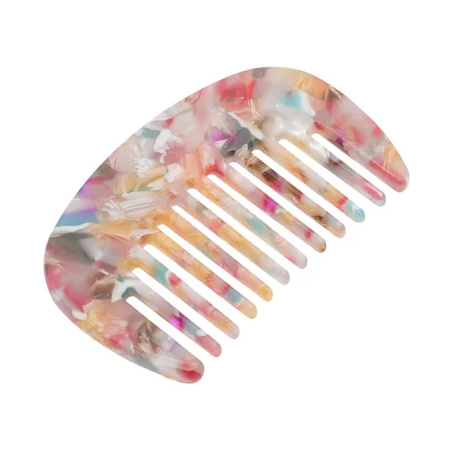 Miniatura 17 de VOCOSTE Peine para el cabello de dientes anchos, peine antiestático de tamaño de bolsillo para cabello grueso, rizado, cuidado del cabello, peine