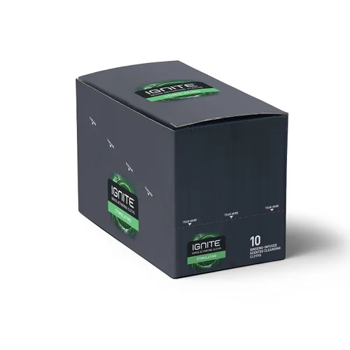 Miniatura 2 de Ignite - Toallitas húmedas para hombre, extra gruesas de 8 x 8 pulgadas, aroma estimulante, 10 unidades (paquete de 3)