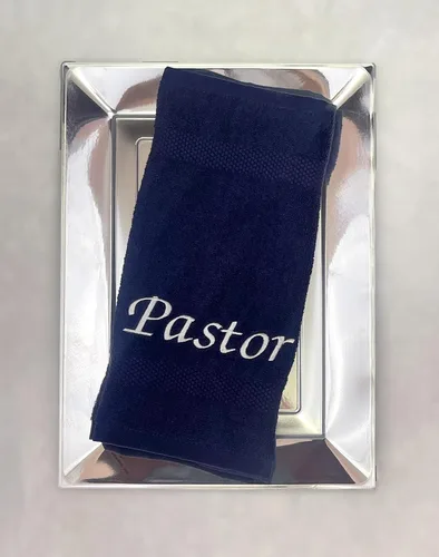 Miniatura 4 de Liberty21 Pastor bordado, toalla del clero. 13 x 13 pulgadas. Regalos de agradecimiento para pastores para hombres y mujeres. Fe cristiana. Regalos