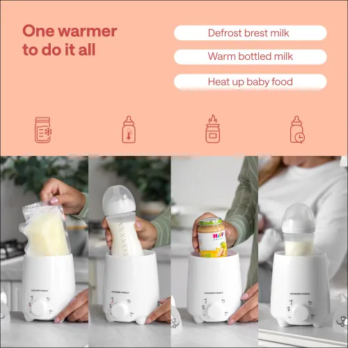 Miniatura 2 de Calentador portátil de biberones para leche materna y fórmula – Descongelación 4 en 1, calentamiento de alimentos y leche materna, termo
