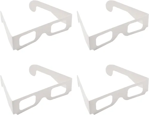 Miniatura 11 de Othmro 10 gafas duraderas estilo 3D 3D, gafas de visión 3D, gafas de juego de películas 3D, gafas 3D rojo-rojas, marco de cartón, lente de resina