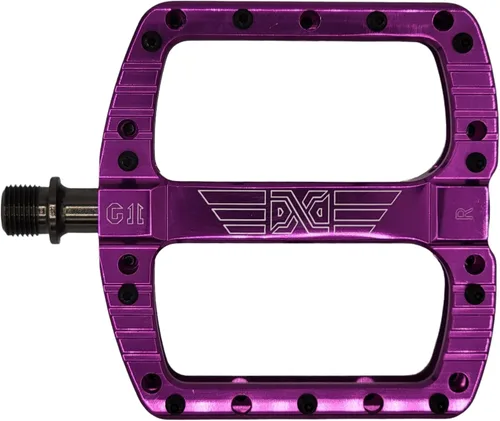 Miniatura 7 de PDX G11 Pedal de Bicicleta de Montaña MTB Pedal de Plataforma Grande Concava de Aluminio Mecanizado Pulido Pedales Antideslizantes de Bicicleta 9/16