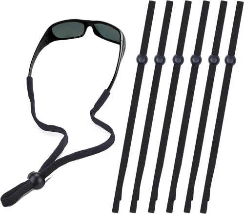 Miniatura 10 de SHINKODA Paquete de 6 correas para gafas - Cordón universal para anteojos - Cordón retenedor de gafas para lectura, seguridad, deportes y gafas