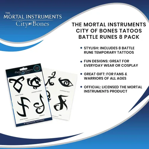 Miniatura 6 de Ciudad de huesos 8 Tatuajes de transferencia – El Mortal Instruments