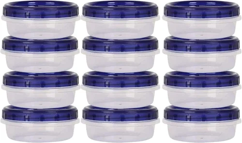 Miniatura 8 de [Paquete de 6 unidades] Contenedores de almacenamiento de alimentos con tapa giratoria Recipientes herméticos de almacenamiento de sopa a prueba