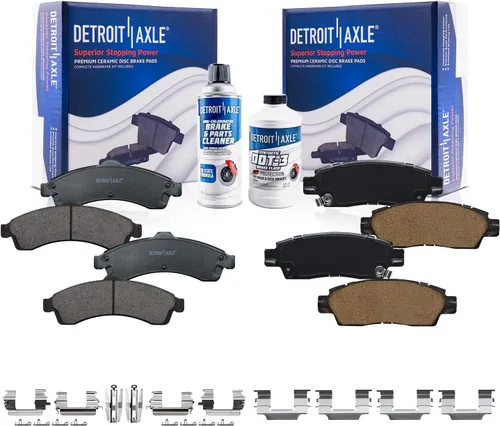 Miniatura 82 de Detroit Axle - Pastillas de freno traseras para Mercedes-Benz C230 C240 C280 C320 C350 CLK320 CLK350 CLK430 E300 E320 E420 E430 SLK350, pastillas