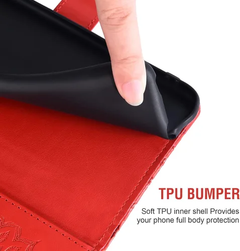 Miniatura 6 de Funda de teléfono para iPhone 11 Pro Max 6.5 con protector de pantalla de vidrio templado y funda de cuero con tapa para tarjetero, accesorios