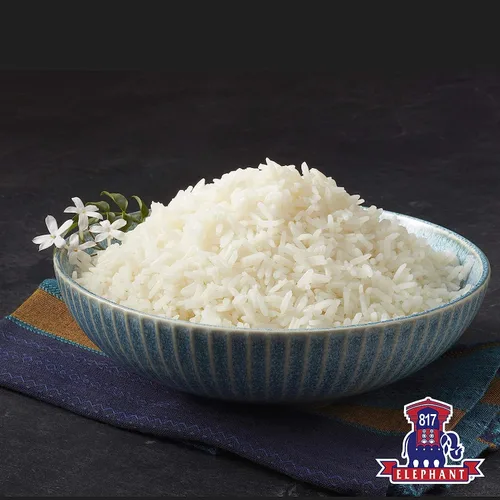 Miniatura 5 de Arroz jazmín elefante 817 blanco hom mali tailandés, 2 libras (paquete de 2)