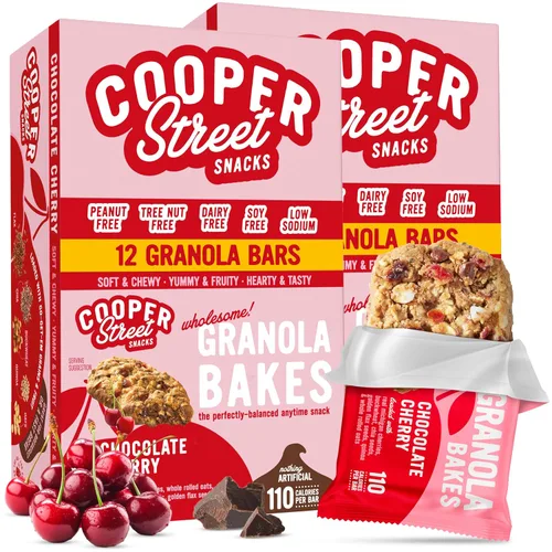 Miniatura 9 de Cooper Street Granola Bakes - Barras de galletas de granola de avena horneada suave, granos y semillas, sin nueces y lácteos, bajos en sodio