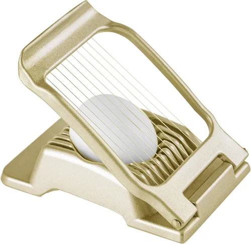Miniatura 12 de Yuzxaun Cortador de Huevos para Huevos Duros, Alambre de Acero Inoxidable, Cortador de Huevos de Aluminio Resistente Apto para Lavavajillas