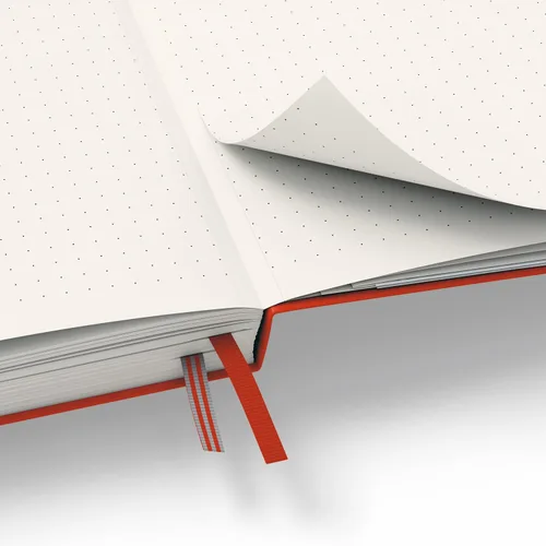 Miniatura 4 de LEUCHTTURM1917 - Cuaderno de tapa dura mediano A5 con 251 páginas numeradas para escritura y diario (Rojo zorro, con puntos)
