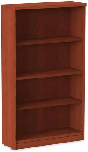 Miniatura 11 de Alera Alera Valencia Series Librería, tres estantes, 31.75 pulgadas de ancho x 14 pulgadas de profundidad x 39.38 pulgadas, color cereza medio
