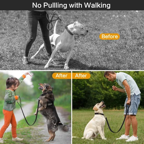 Miniatura 6 de Collar de entrenamiento de puntas con puntas cómodas y hebilla de cierre rápido – Collar de pellizco para perro con cubierta de nailon