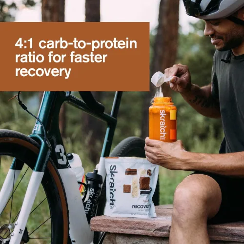 Miniatura 7 de Skratch Labs Mezcla de bebida de recuperación después del entrenamiento con horchata, (21.2 onzas, 12 porciones) con proteína de leche completa