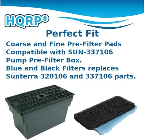 Miniatura 2 de HQRP Prefiltro azul y negro para posavasos Sunterra 320106