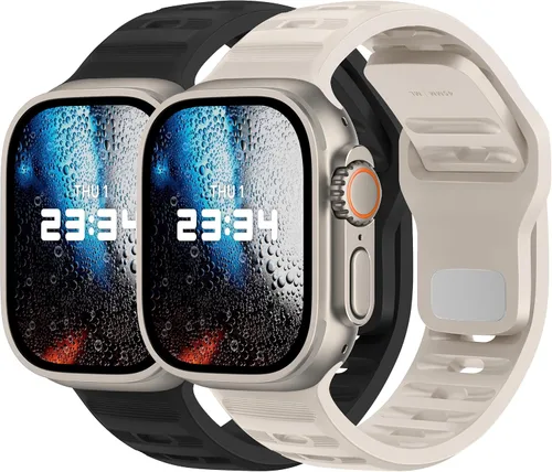 Miniatura 18 de UC1 Banda para Apple Watch para Mujeres y Hombres Se Ultra 2 de 40mm 44mm 46mm 42mm 45mm 41mm 38mm 49mm Series 10 9 8 7 6 5 4 3 iWatch Correa