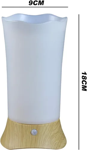 Miniatura 4 de Luz nocturna LED, lámpara de noche con sensor de movimiento PIR inalámbrico, luz nocturna, utiliza 3 pilas de 1.5 VAA, luz alimentada para sala