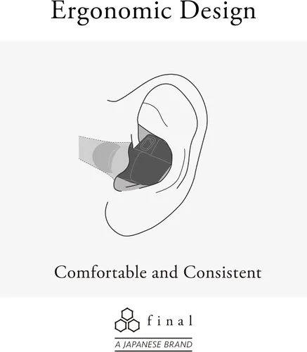 Miniatura 4 de Final Auriculares IEM A4000 de un solo controlador, sonido de alta fidelidad, cable desmontable, monitores intrauditivos ligeros, calidad de audio