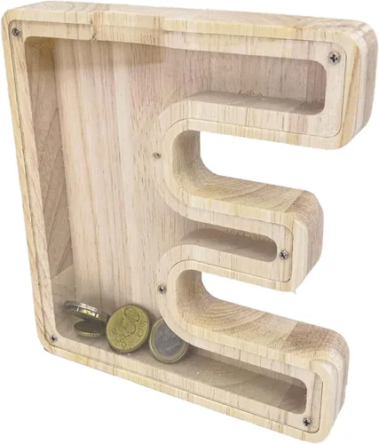Miniatura 15 de FixtureDisplays® Alcancía de madera para gatos, alcancía de ahorro para niños, bonita moneda de recuerdo para niños y niñas, es un regalo único