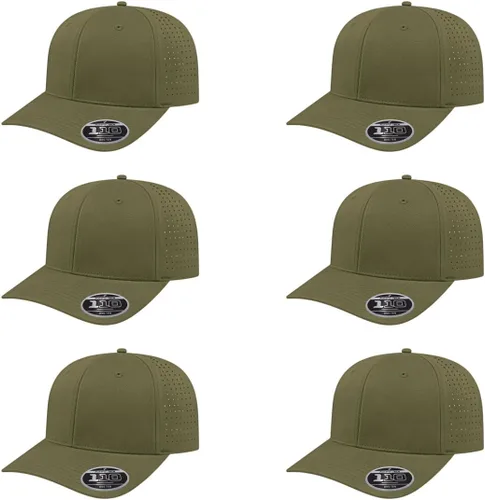 Miniatura 13 de Cap America i8533 Flexfit 110 Gorra Snapback Perforada de Rendimiento de Perfil Medio de 6 Paneles con Protección UV y Snapback Ajustable