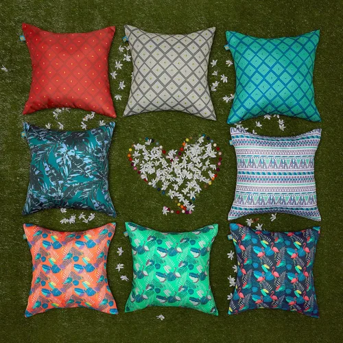 Miniatura 11 de Duck Covers Almohadas decorativas resistentes al agua, 18 x 18 pulgadas, paquete de 2, flamenco para después de fiesta, cojines de asiento de silla