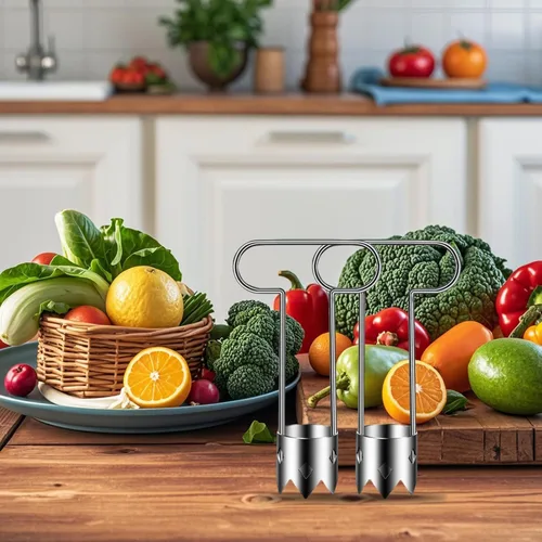 Miniatura 2 de Descorazonador de frutas de acero inoxidable 2026, descorazonador de semillas de pimiento rojo, cortador de herramientas de verduras, herramienta