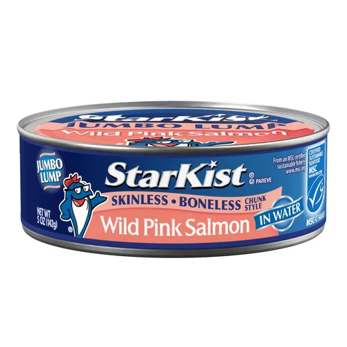 Miniatura 4 de StarKist Salmón rosado silvestre, sin piel, sin hueso, 5 onzas (paquete de 12)
