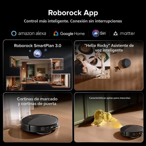 Miniatura 9 de roborock Saros 20 Robot aspiradora y trapeador, 36,000 Pa, 3.46 pulgadas de umbral de doble capa, 3.14 pulgadas ultra delgado, cero enredos, lavado